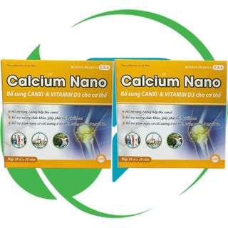 Calcium Nano Vàng Trắng 100 Viên - Rostex - Vinaphar - Vitamin Phục Hồi