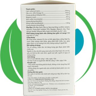 Calcium Nano Vàng Trắng 100 Viên - Rostex - Vinaphar - Vitamin Phục Hồi