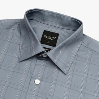 [T7_SALE 20%_HT] Áo Sơ Mi Ngắn Tay Nam 1SMCC639 Biluxury Form Slimfit Thiết Kế Caro Kháng Khuẩn Bền Màu