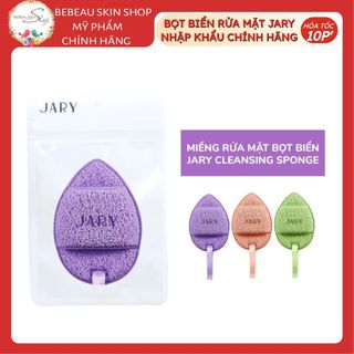Bông Rửa Mặt Bọt Biển Jary Cleansing Sponge Làm Sạch Da Mặt, Bụi Bẩn Sâu - Bebeau