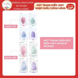 Mút Tán Nền Trang Điểm Jary Makeup Sponge Thiết Kế Đa Dạng Tiện Lợi - Bebeau