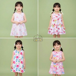 Váy Lanh bé gái, Đầm Lanh bé gái sát nách dáng suông ChuChoaKids [VBC24]