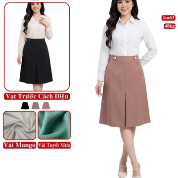 Office Plus-size Skirt Madela