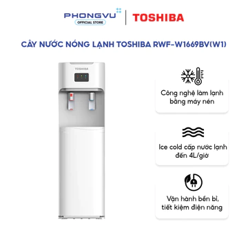 Cây nước nóng lạnh Toshiba RWF-W1669BV(W1) - Làm lạnh máy nén - Khóa vòi nóng - Bảo hành 12 tháng