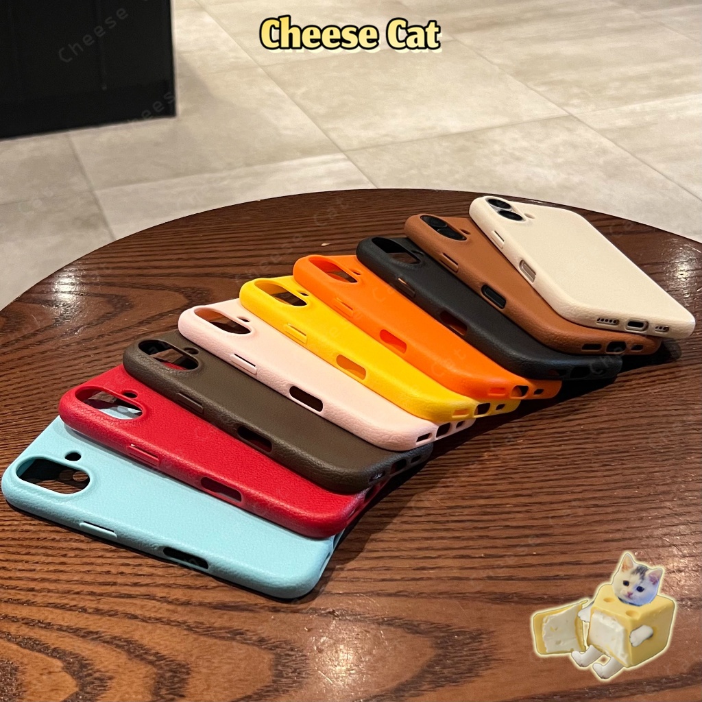 Ốp điện thoại da iPhone màu đen/trắng/nâu cổ điển dành cho doanh nhân iPhone 16 15 14 17 Pro Max 11 12 13 XR Xs 7Plus