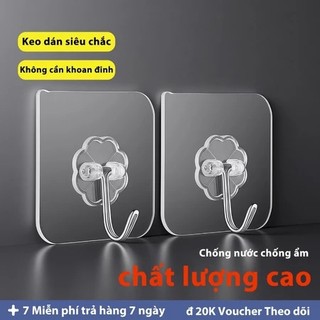 [Độc Quyền] Bộ 100 Hàng Mới || Móc Dán Tường Trong Suốt Siêu Dính || Móc Dán Tường Chịu Lực Tốt, Chắc Chắn