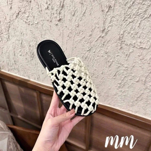 DÉP SỤC RỌ LƯỚI ĐAN HÀNG QC FOM TO LÙI 1 SIZE - GIÀY DÉP QUỲNH PÉ