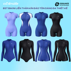 BST Bikini Coolmate liền thân 1 mảnh cộc/dài tay kín đáo che bụng tôn dáng chống tia UV đi bơi đi biển