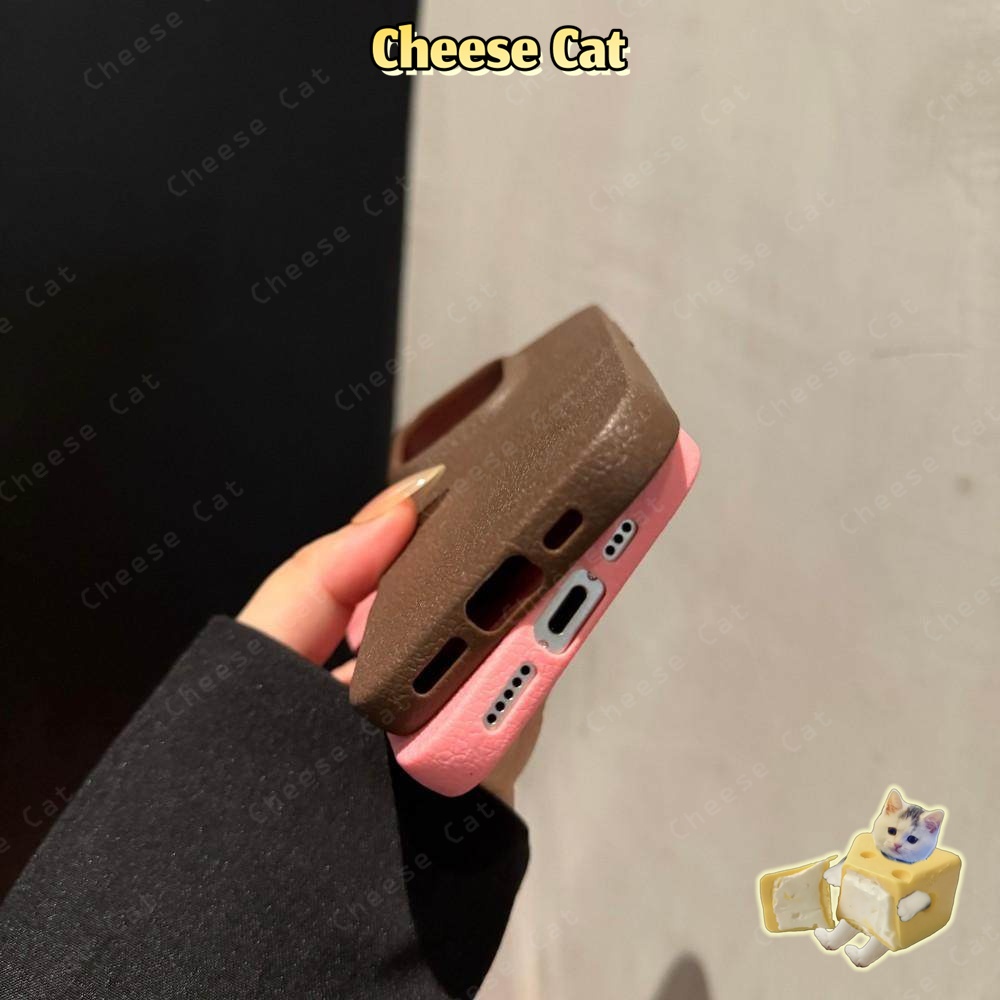 Ốp điện thoại bằng da cho iPhone 14 15 16 17 Pro Max 11 12 13 XR Xs Max 7 8 Plus Ốp iPhone màu hồng