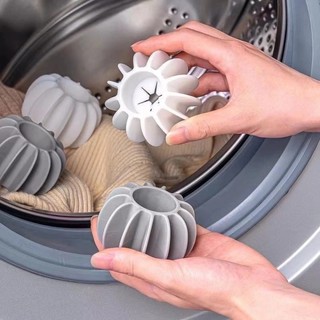 (SET 5) Bóng Giặt Quần Áo BÁNH RĂNG Chống Rối, ĐÁNH BAY VẾT BẨN Nhanh Chóng Bằng Silicon Thông Minh