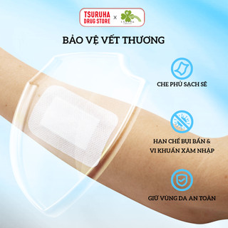 Băng Gạc Y Tế Vô Trùng Dán Vết Thương Vết Mổ, Vết Cắt, Trầy Xước KURASHI RHYTHM Island Dressing