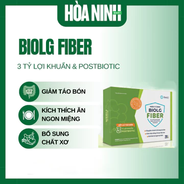 MEN VI SINH BioLG Fiber bổ sung POSTBIOTIC (thế hệ mới nhất) + CHẤT XƠ HOÀ TAN + 3 TỶ LỢI KHUẨN