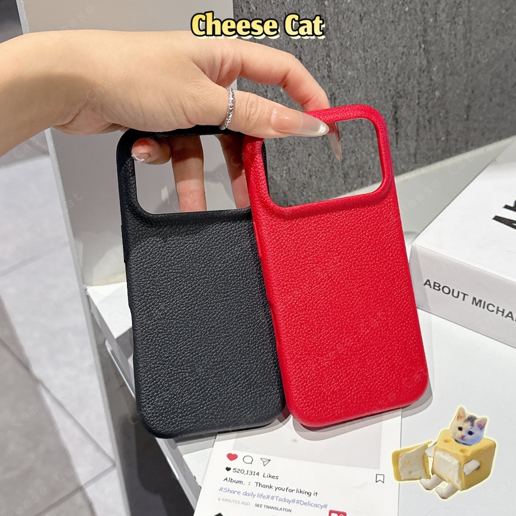 Ốp điện thoại bằng da cho iPhone 17 Pro Max 11 12 13 14 15 16 XR Xs Max 7 8 Plus