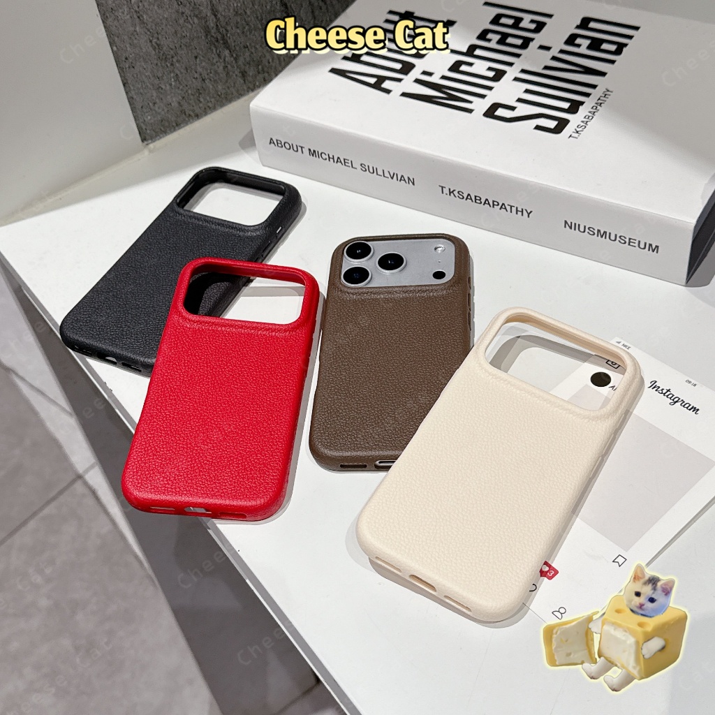 Ốp điện thoại bằng da cho iPhone 17 Pro Max 11 12 13 14 15 16 XR Xs Max 7 8 Plus