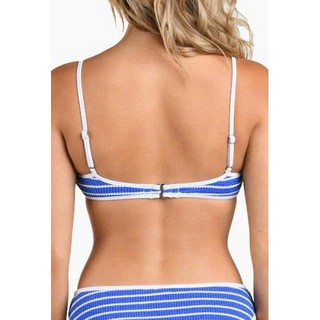Bikini 2 mảnh nữ, bộ đồ bơi đi biển siêu xinh màu kẻ xanh sẵn đệm ngực hàng xuất dư cao cấp