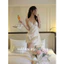 HT151a Váy ngủ sexy phối ren chấm bi kèm ĐỆM LÓT,đồ ngủ xẻ hông tôn dáng HT151a
