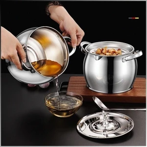 Bình Lọc Dầu Ăn Có Lưới Lọc Cặn bằng INOX Bình Đựng Dầu chiên lọc cặn dầu ăn cho nhà bếp