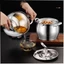 Bình Lọc Dầu Ăn Có Lưới Lọc Cặn bằng INOX Bình Đựng Dầu chiên lọc cặn dầu ăn cho nhà bếp