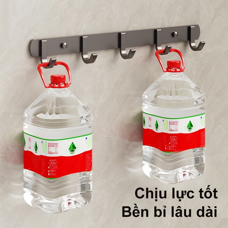 Móc Treo Quần Áo Dán Tường Chịu Lực Đa Năng, Hợp Kim Thép Chống Han Gỉ, Chịu Lực Tốt TitiHome(tặng kèm keo+đinh cố