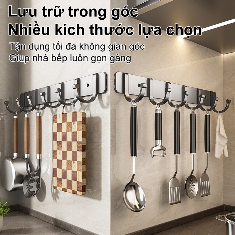 Móc Treo Quần Áo Dán Tường Chịu Lực Đa Năng, Hợp Kim Thép Chống Han Gỉ, Chịu Lực Tốt TitiHome(tặng kèm keo+đinh cố