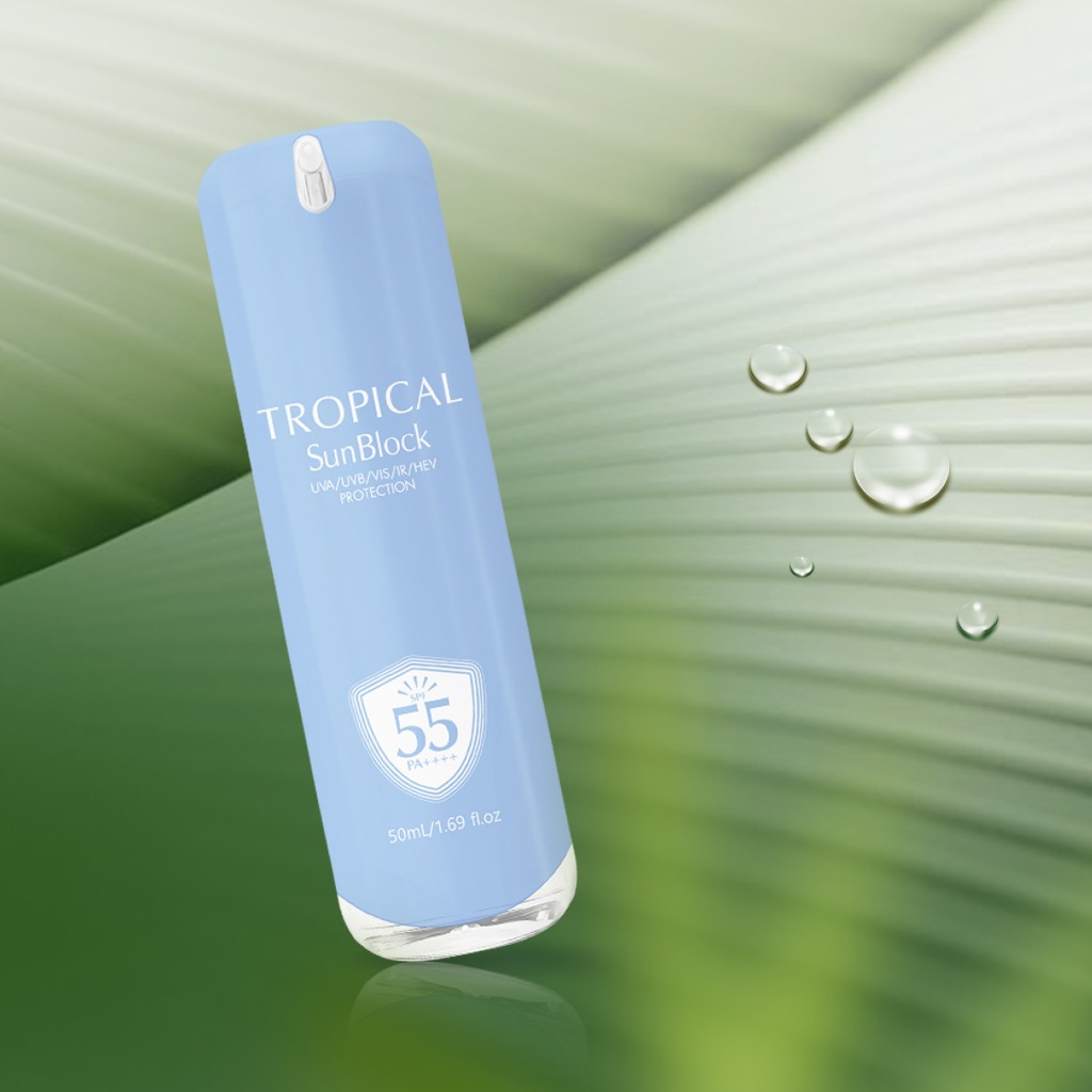 [iDr.Skin Chính Hãng] Kem chống nắng vật lý bảo vệ làn da toàn diện Tropical Sunblock SPF 55 PA++++