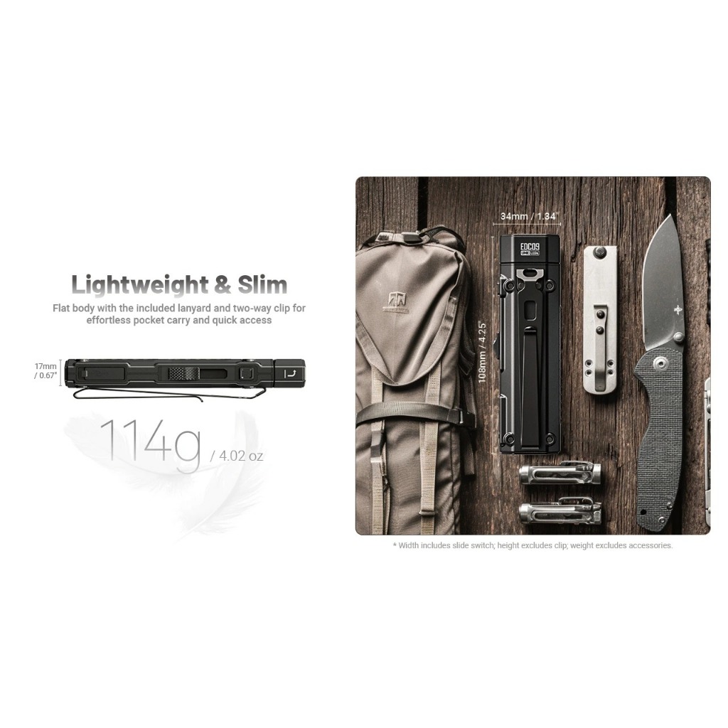 Đèn pin NITECORE EDC09 (1600 Lumens)