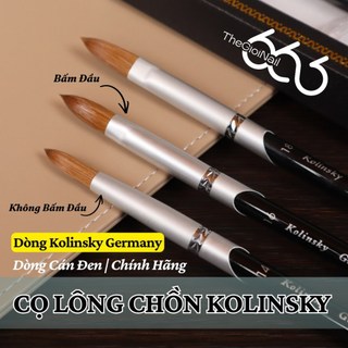 Cọ Lông Chồn Kolinsky Germany Cán Đen Cao Cấp Chính Hãng – Cọ Đắp Bột Nail Chuẩn Salon Bấm Đầu Sẵn Chuyên Dụng Nail666