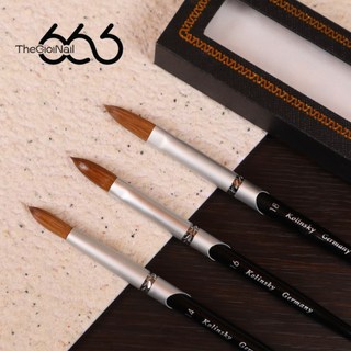 Cọ Lông Chồn Kolinsky Germany Cán Đen Cao Cấp Chính Hãng – Cọ Đắp Bột Nail Chuẩn Salon Bấm Đầu Sẵn Chuyên Dụng Nail666