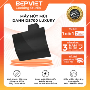 Máy hút mùi Dann DS700 Luxury tự động mở cửa, công suất hút 1000m3/h, có hẹn giờ tắt