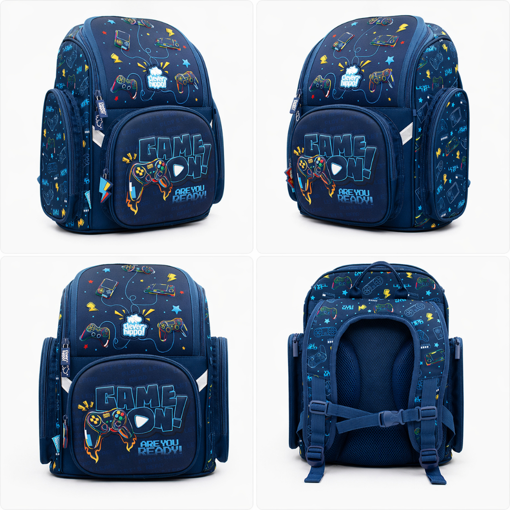 Ba Lô Chống Gù Fancy Clever Hippo Mẫu Mới 2026 - Việt Tinh Anh