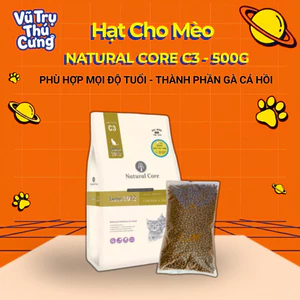 Hạt Cho Mèo Mọi Độ Tuổi Natural Core Bene C3 - 500g