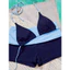 Set bikini nữ 2 mảnh cổ yếm + quần short lưng cao, đồ bơi sexy tôn dáng