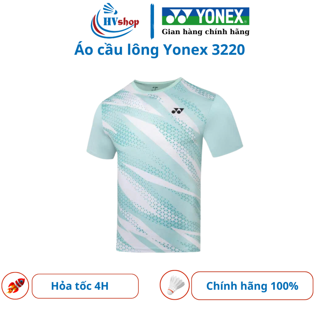 Áo cầu lông Yonex chính hãng 3222-RW3, thoáng khí, thấm hút mồ hôi tốt - HVShop