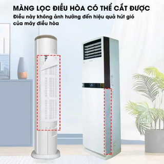 Combo 40 màng lọc bụi điều hòa dùng 1 lần, Tấm chắn bụi điều hòa sẵn keo lọc bụi vi khuẩn bảo vệ sức khỏe - MLDH01