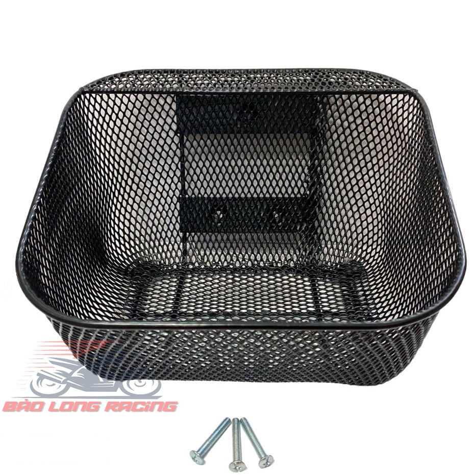Rổ lưới gắn xe máy Wave NHỎ dưới hàng rẻ đẹp bền tặng kèm ốc gắn rổ