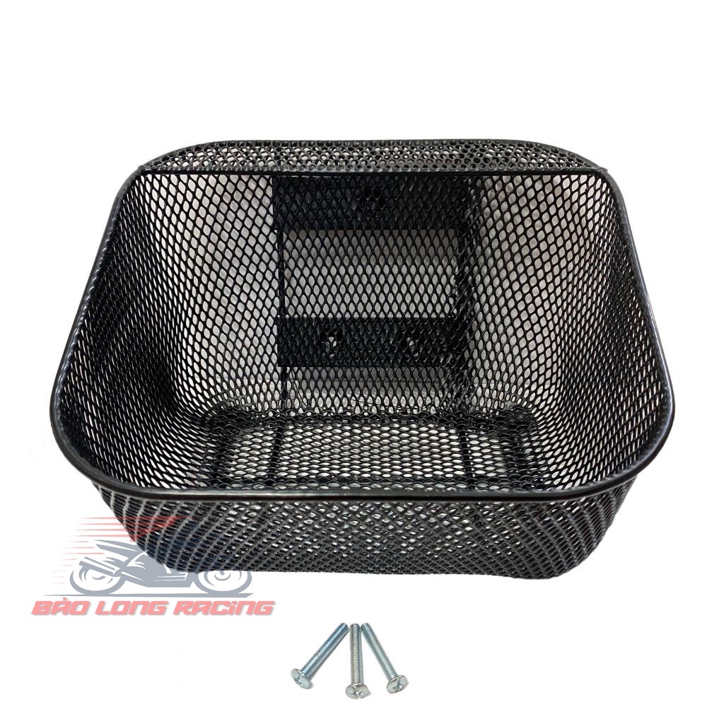 Rổ lưới gắn xe máy Wave NHỎ dưới hàng rẻ đẹp bền tặng kèm ốc gắn rổ