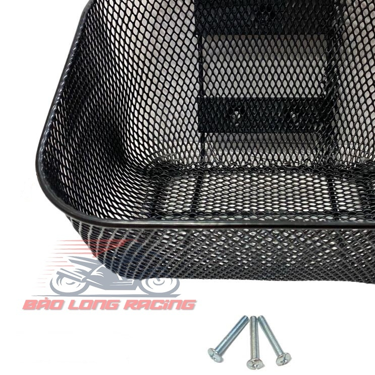 Rổ lưới gắn xe máy Wave NHỎ dưới hàng rẻ đẹp bền tặng kèm ốc gắn rổ