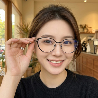 Kính Cận Có Độ Nữ ALOLA Kính Mát Kim Loại Mắt Mèo Đổi Màu Khi Ra Nắng Chống Ánh Sáng Xanh Tia UV