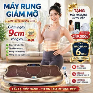 Máy Rung Toàn Thân Giảm Mỡ 999 Cấp độ, Máy Rung Tập Giảm Béo Tại Nhà Hiệu Quả Hơn Máy Chạy Bộ