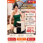 Nồi Chiên Không Dầu 3L 1200W Bảo Hành 1 Năm – Mini Nhỏ Gọn, Núm Cơ Dễ Dùng, Cho Gia Đình 2–4 Người — ảnh 1