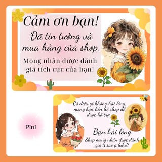 Thư cảm ơn 2 mặt nhiều mẫu - g044 dành cho shop tặng khách hàng chất C300