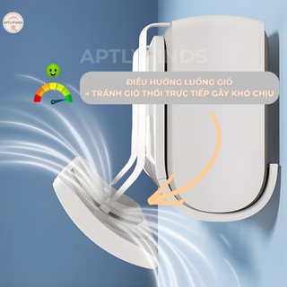 Tấm Chắn Gió Điều Hòa APTLYFINDS Nhựa ABS Cao Cấp, Điều Chỉnh Kích Thước Linh Hoạt 50-86cm