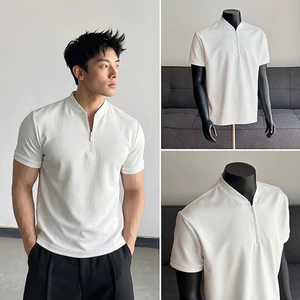Áo Phông Cổ Zip Vải Polo LUMINOS LOGAN - Form Cleanfit Ôm Vừa Vặn - Vải Dệt Gân Chéo 260GSM Loại 1 Siêu Chống Nhăn
