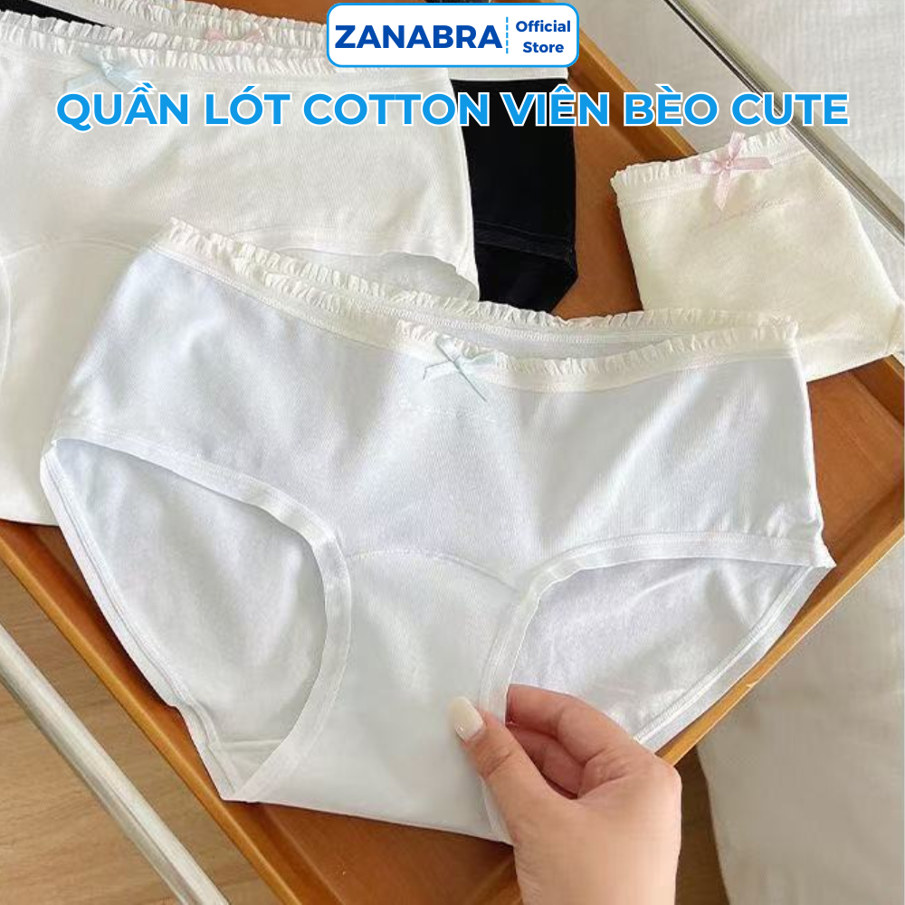 SET 6 hoặc 3 Quần Lót Cotton Nữ Kháng Khuẩn Quần Chip Nữ Thoáng Khí Thấm Hút Co Giãn Tốt Mềm Mịn ZANABRA L4119