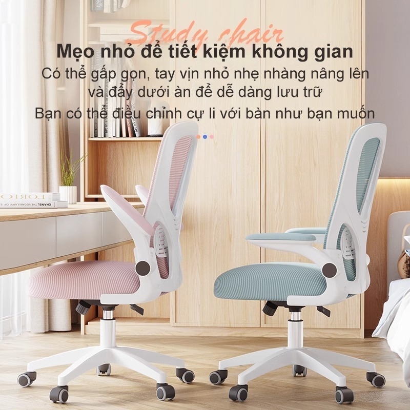 Ghế văn phòng thoải mái: Hỗ trợ thắt lưng, đầu tựa điều chỉnh, tay vịn linh hoạt