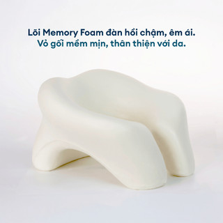 Gối Cổ NIN NeckCare 28x26cm Memory Foam Công Thái Học Ngủ Êm Mọi Tư Thế