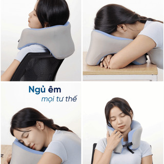 Gối Cổ NIN NeckCare 28x26cm Memory Foam Công Thái Học Ngủ Êm Mọi Tư Thế