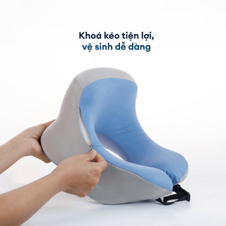 Gối Cổ NIN NeckCare 28x26cm Memory Foam Công Thái Học Ngủ Êm Mọi Tư Thế