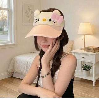 Mũ Lưỡi Trai Hello Kitty Tai Mèo Cute – Nón Nữ Dễ Thương Form Chuẩn Hàn Quốc Freesize