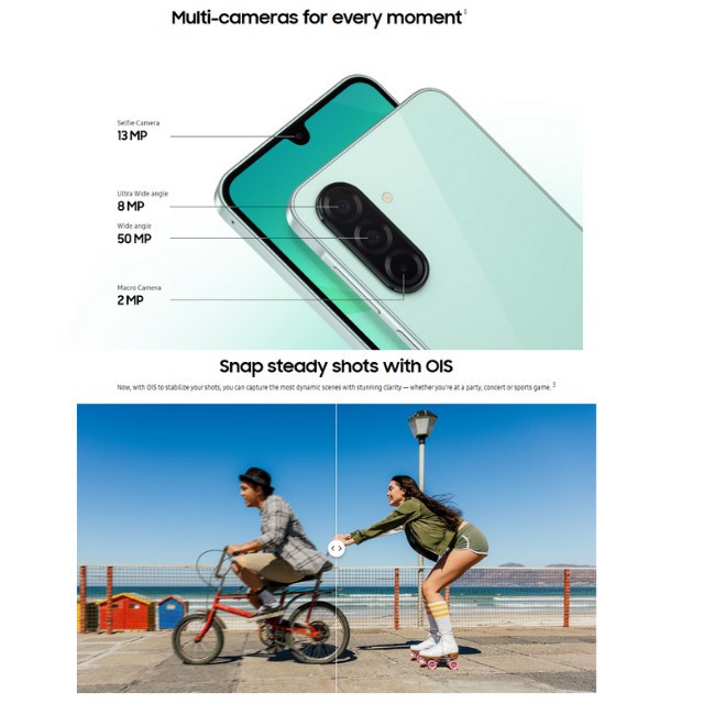 Samsung A26 5G 8GB+256GB | Màn hình 6.7" FHD+ Super AMOLED | Camera 50MP | Kháng nước IP67